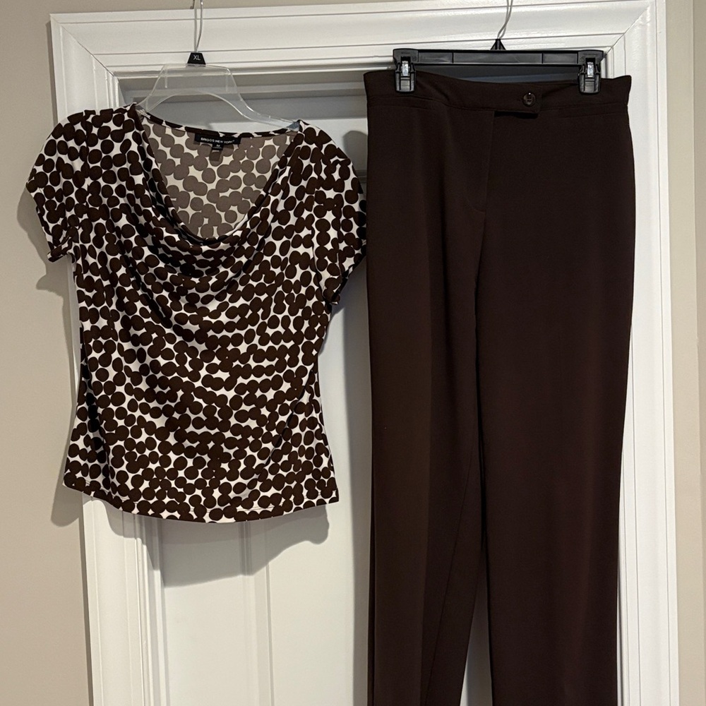Kim Rogers Dark Brown Women's Pants